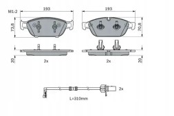 Bosch 0 986 494 986 Гальмівні колодки 0 986 494 986 bosch