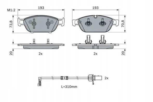 Bosch 0 986 494 986 Гальмівні колодки 0 986 494 986 bosch