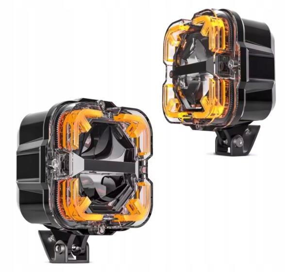 EM LED -4.5-90W-Arrow-eu Галогени LED далекобійні робочі фари 4 дюйми 90W 2 шт Jeep Wrangler