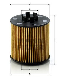 HU 712 6X MANN FILTER Фільтр мастил