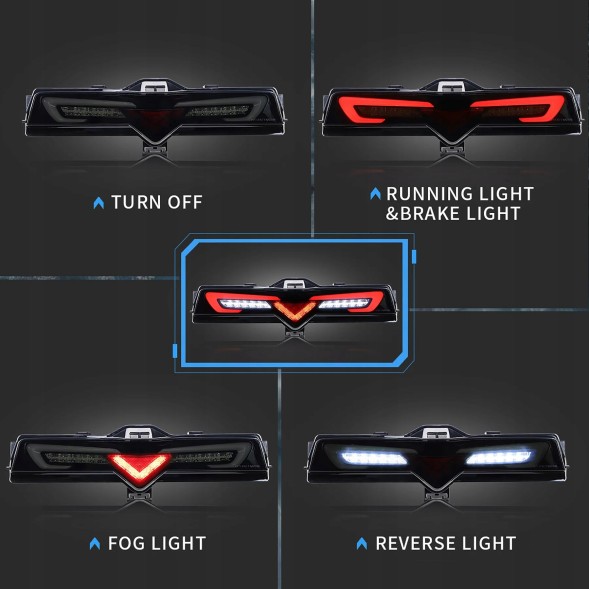 VLAND MHM81S191-6 Задня нижня фара в бампері Vland Full Led Black Toyota GT86 GT-86 FRS BRZ
