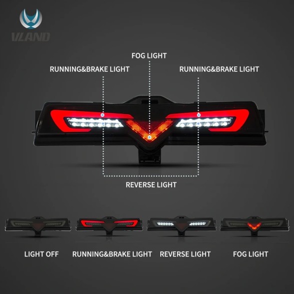 VLAND MHM81S191-6 Задня нижня фара в бампері Vland Full Led Black Toyota GT86 GT-86 FRS BRZ