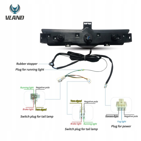 VLAND MHM81S191-6 Задня нижня фара в бампері Vland Full Led Black Toyota GT86 GT-86 FRS BRZ