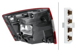 Hella 9EL 354 848-041 Hella 9el 354 848-041 задня комбінована фара