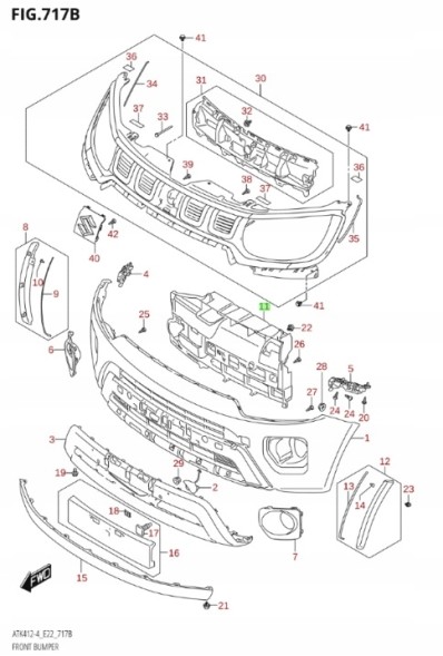 Suzuki OE 71772-73S00 Suzuki ignis iii 2020 - 1.2 pb кермо