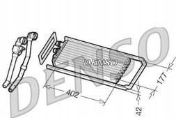 Denso DRR12101 DEN/ZS Обігрівач (402х177х42мм з проводами кондиціонування повітря