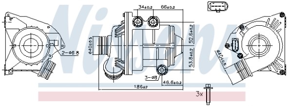 831087 NISSENS Насос системи охолодження