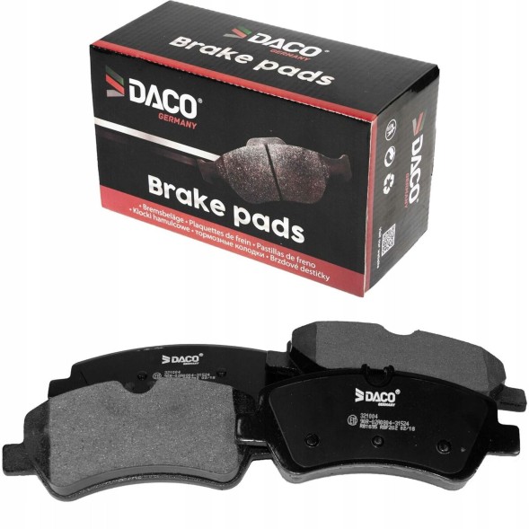 DACO 601022 2× Гальмівний диск DACO ЗАД для Ford Transit 2012- + Гальмівні колодки DACO для Ford Custom Transit ЗАДНІ