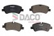 DACO 601022 2× Гальмівний диск DACO ЗАД для Ford Transit 2012- + Гальмівні колодки DACO для Ford Custom Transit ЗАДНІ