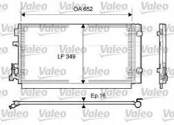 Valeo 814094 Конденсатор радіатора кондиціонування повітря 814094 valeo