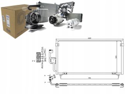 Nissens 86220284 NIS Nis94702 охолоджувач кондиціонера mitsubishi galant + помічник водія #33
