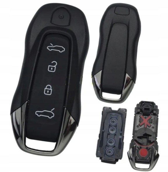 eKluczyki Obudowa kluczyka 4p (klapa przód/otwieranie/zamykanie/klapa tył (suv)) zamiennik do Porsche od 2024 Корпус ключа ключ брелок заміна для PORSCHE MACAN 911