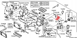 Subaru OE 72131AG410 SUBARU ДВИГУН УПРАВЛІННЯ ПРИПЛИВОМ САЛОНУ ЗАСЛІНКОЮ ОБІГРІВАЧА LEGACY OUTBACK