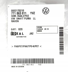 Volkswagen OE Килимки велюрові бронзові VW T7 Multivan 7T1863011 YVZ