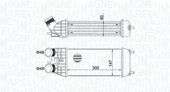 MAGNETI MARELLI 351319204470 Інтеркулер magneti marelli 351319204470