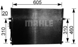 Mahle AC 219 000S Конденсатор радіатора кондиціонування повітря ac 219 000s mahle