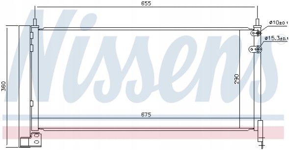 Nissens 940487 Конденсатор, кондиціонер nissens 940487