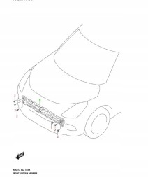 Suzuki OE 58270-70T00 SUZUKI SWIFT MK9 2024 - БАЛКА БАМПЕРА