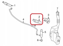 Mercedes-Benz OE A204 860 24 47 насадка омивача рідини, омивач перед. фар