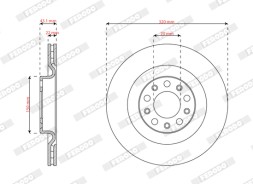 DDF3038C FERODO Гальмівний диск