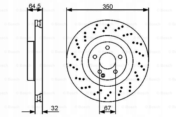 Bosch 0 986 479 412 Bosch 0 986 479 412 гальмівний диск (1шт)