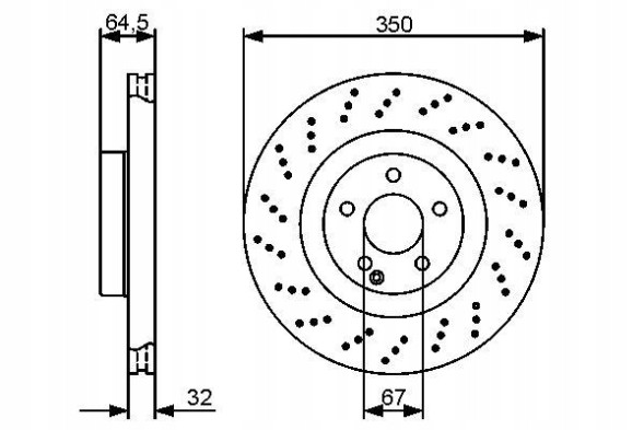 Bosch 0 986 479 412 Bosch 0 986 479 412 гальмівний диск (1шт)