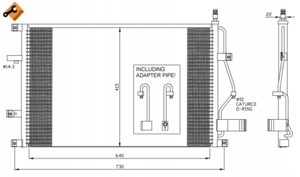 Maxgear AC827270 Maxgear кондиціонер повітря конденсатор db w203/c209/s203 cdi