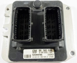 Siemens KOMPUTER ECU OPEL 1.8 X18XE1 5WK9 90582539.SERWISECU ECU КОМП'ЮТЕР ECU OPEL 1.8 X18XE1 5WK9 90582539