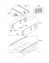 Land Rover OE VPLGR0079 ! КОМПЛЕКТ РЕЙЛІНГ RANGE ROVER 2013+ OE!