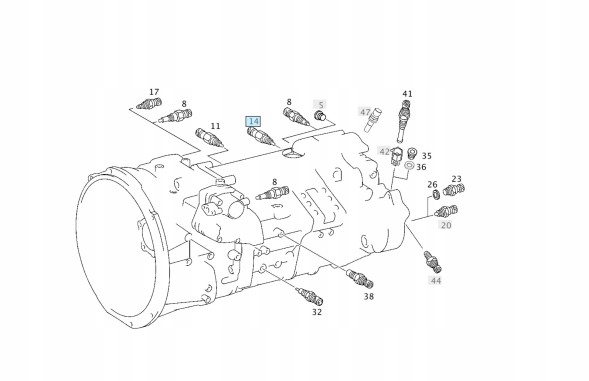 Mercedes-Benz OE Датчик заднього ходу A0025450209 MERCEDES