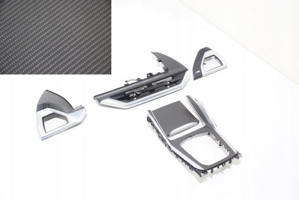 BMW OE 9639787 9639919 9639781 5A73718 BMW Carbon Fibre - MAT BMW XM G09 Dekor Декоративна планка приладової панелі консолі карбонового тунелю