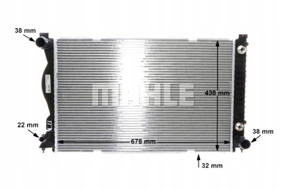 Mahle CR 789 000S Охолоджувач двигуна води audi a6 allroad c6 a6 c6 2.4-3.2 05.04-08.11