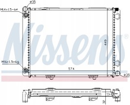 Nissens 62734A Радіатор, система охолодження двигуна nissens 62734a