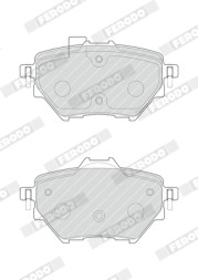 FDB4680 FERODO Комплект гальмівних колодок з 4 шт дисків
