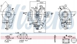 Nissens 93467 Турбокомпресор турбіна 93467 nissens citroen fiat