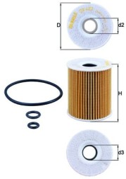 OX422D MAHLE ORIGINAL Фільтр оливи