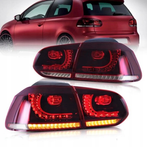 VLAND LDVWU7 9518915E mhm Комплект задніх ліхтарів Vland Led Діоди Red White GTI Tuning VW Golf VI 6 5k0 2008-