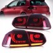 VLAND LDVWU7 9518915E mhm Комплект задніх ліхтарів Vland Led Діоди Red White GTI Tuning VW Golf VI 6 5k0 2008-