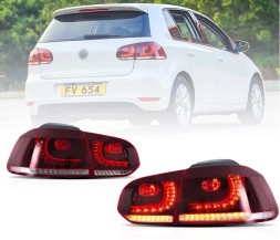 VLAND LDVWU7 9518915E mhm Комплект задніх ліхтарів Vland Led Діоди Red White GTI Tuning VW Golf VI 6 5k0 2008-