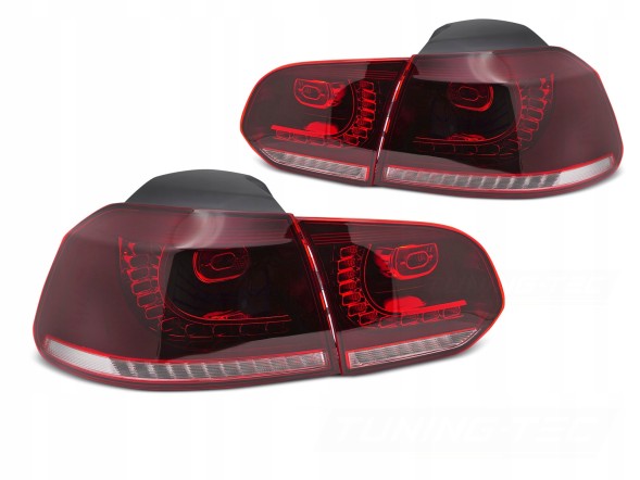 VLAND LDVWU7 9518915E mhm Комплект задніх ліхтарів Vland Led Діоди Red White GTI Tuning VW Golf VI 6 5k0 2008-