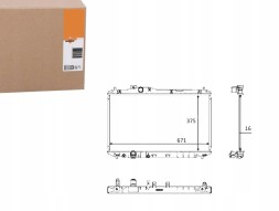 NRF NRF58537(iMOTO) Охолоджувач двигуна honda nrf + набір водія #37