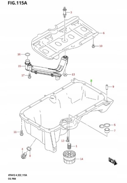 Suzuki OE 11511-62R70 SUZUKI IGNIS SWIFT MK8 - 1.2 МАСЛЯНА ЧАША