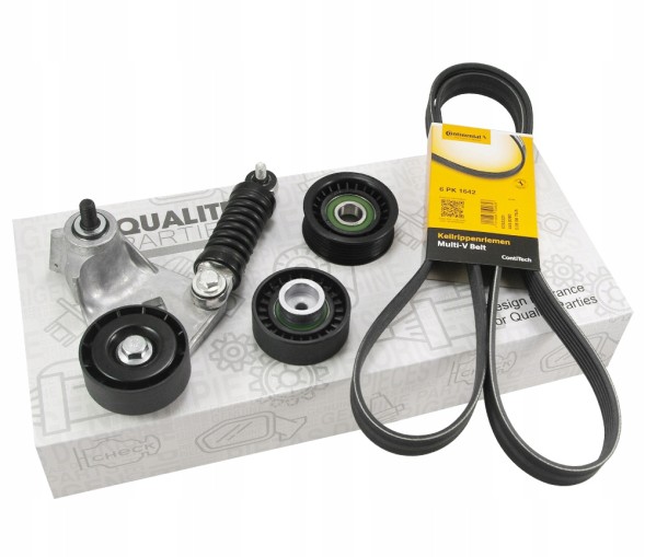 QP 11.25419 + 6PK1642 CON + rolki НАТЯГУВАЧ НАВІСНОГО ОБЛАДНАННЯ РУЛОНУ РЕМІНЬ FORD MONDEO III TRANSIT 2.0 2.2 DI TDDi TDCi