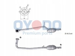 Oyodo 10N0078-OYO Каталізатор dacia 10n0078-oyo oyodo