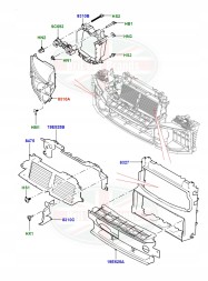 Land Rover OE Дефлектор лівий Пневматичний руль Land Rover Sport 2 L494 LR090571