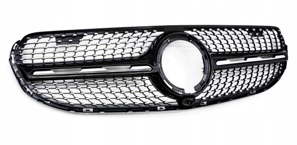 TOPGER KRG-ME-185 X РЕШІТКА РАДІАТОРА MERCEDES DB GLC W253 2020- ЧОРНИЙ ГЛЯНЕЦЬ ДІАМАНТ