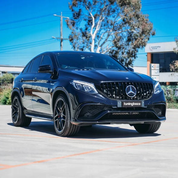 Китай 11882 Решітка Faux Mercedes GLE63 W166 GT Style Black Gloss 15-18