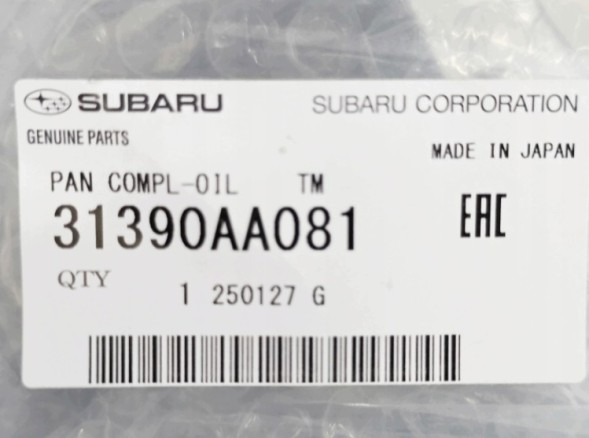 Subaru OE 31390AA081 Піддон картера автоматичної коробки передач 4AT SUBARU FORESTER IMPREZA Новий Оригінал
