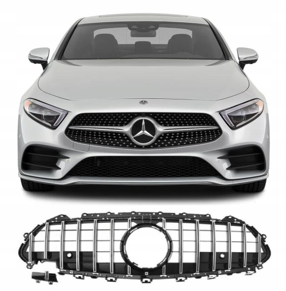 PELOPTICAR A2570377 ГРИЛЬ АТРАПА MERCEDES CLS W257 C257 18-22 PANAMERICANA GT ХРОМ
