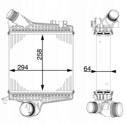 Mahle CI 221 000P Перезарядний охолоджувач повітря mahle ci 221 000p
